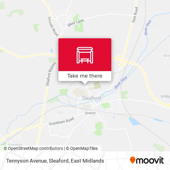 Tennyson Avenue, Sleaford map