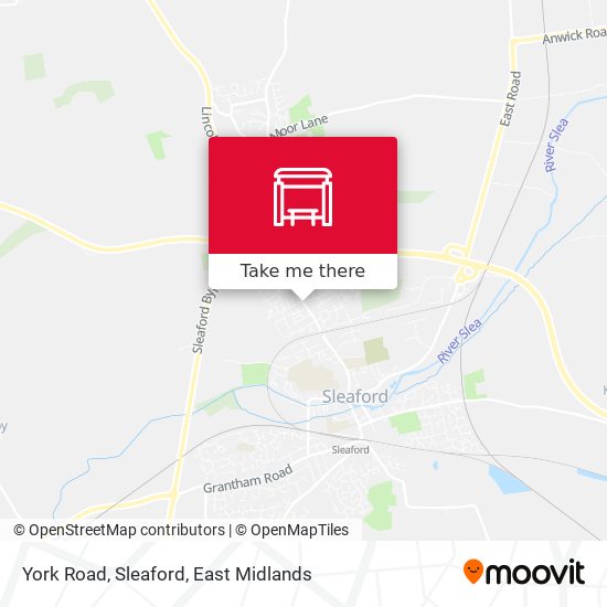 York Road, Sleaford map