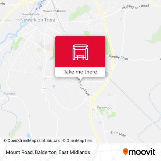 Mount Road, Balderton map