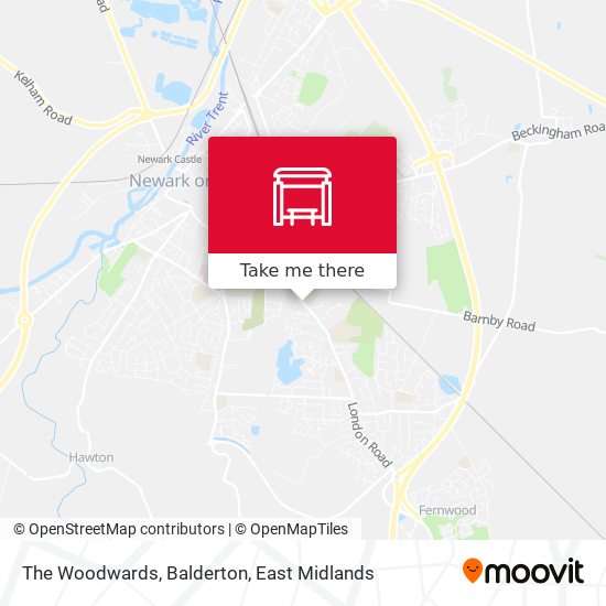 The Woodwards, Balderton map