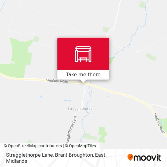 Stragglethorpe Lane, Brant Broughton map