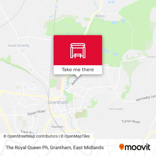 The Royal Queen Ph, Grantham map