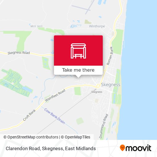 Clarendon Road, Skegness map