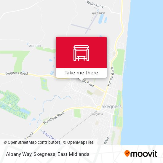 Albany Way, Skegness map