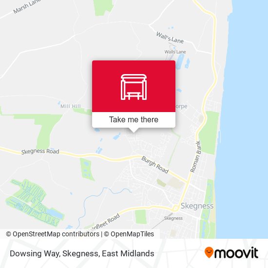Dowsing Way, Skegness map
