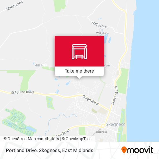 Portland Drive, Skegness map