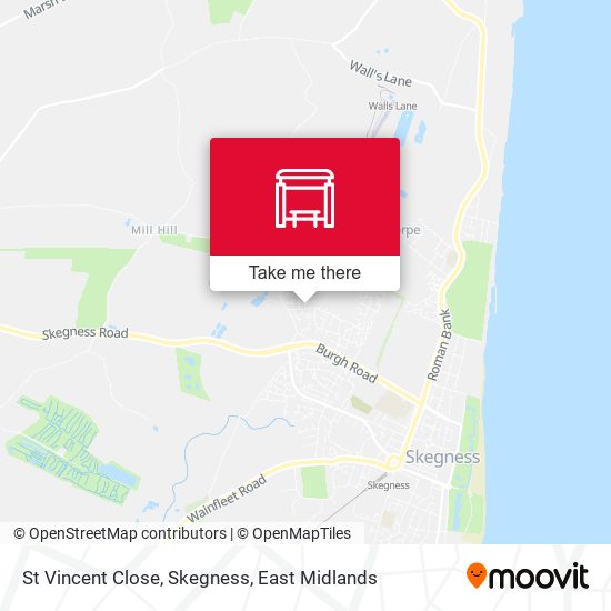 St Vincent Close, Skegness map