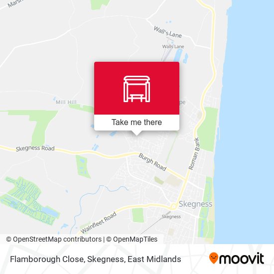 Flamborough Close, Skegness map