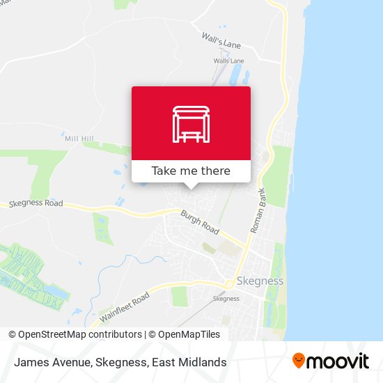 James Avenue, Skegness map
