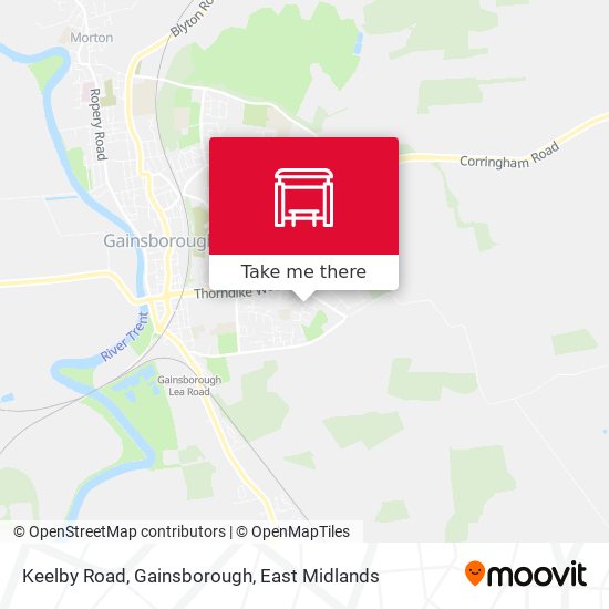 Keelby Road, Gainsborough map