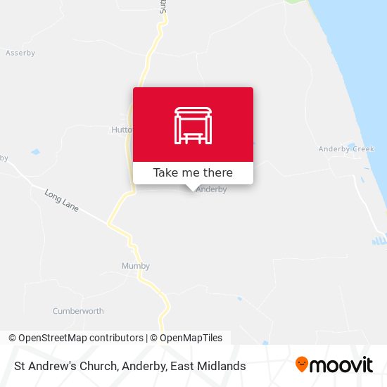 St Andrew's Church, Anderby map