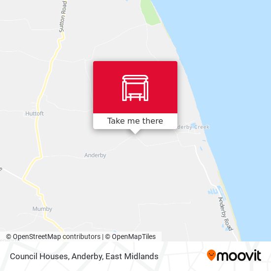 Council Houses, Anderby map
