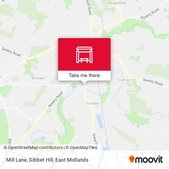 Mill Lane, Gibbet Hill map