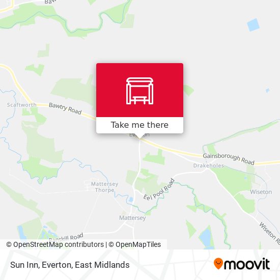 Sun Inn, Everton map