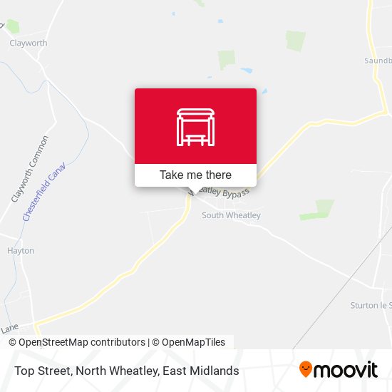 Top Street, North Wheatley map