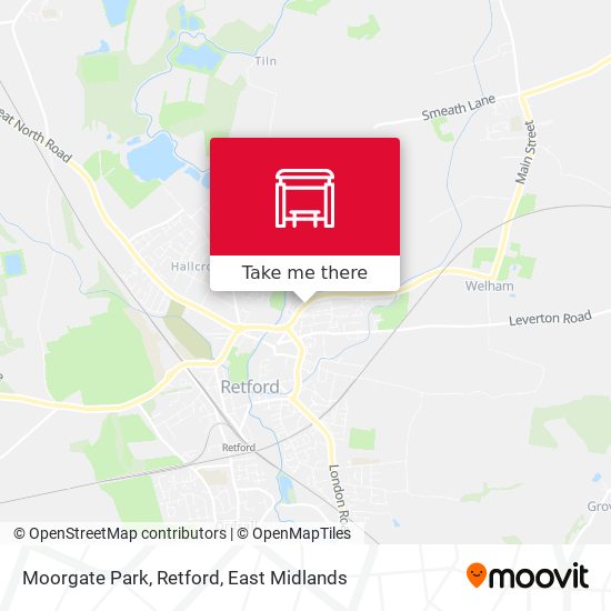 Moorgate Park, Retford map