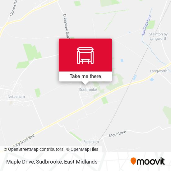 Maple Drive, Sudbrooke map