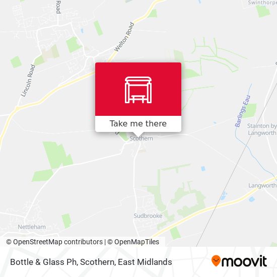 Bottle & Glass Ph, Scothern map