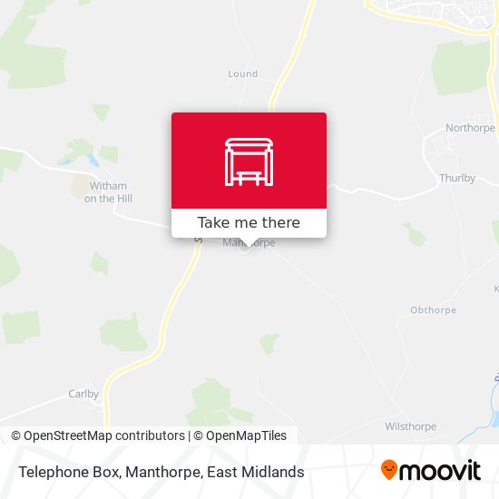 Telephone Box, Manthorpe map