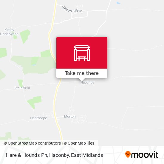 Hare & Hounds Ph, Haconby map