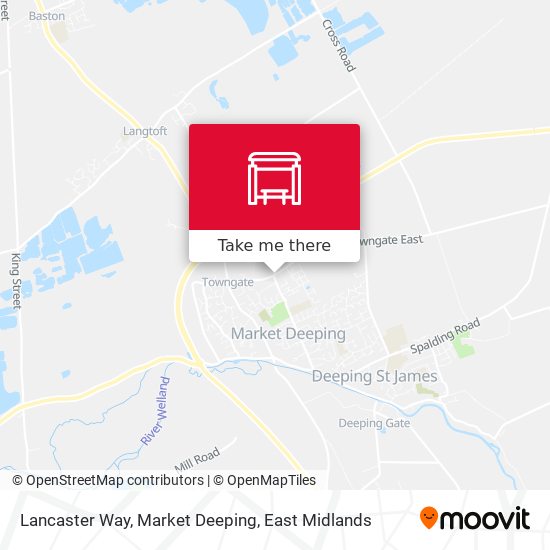 Lancaster Way, Market Deeping map