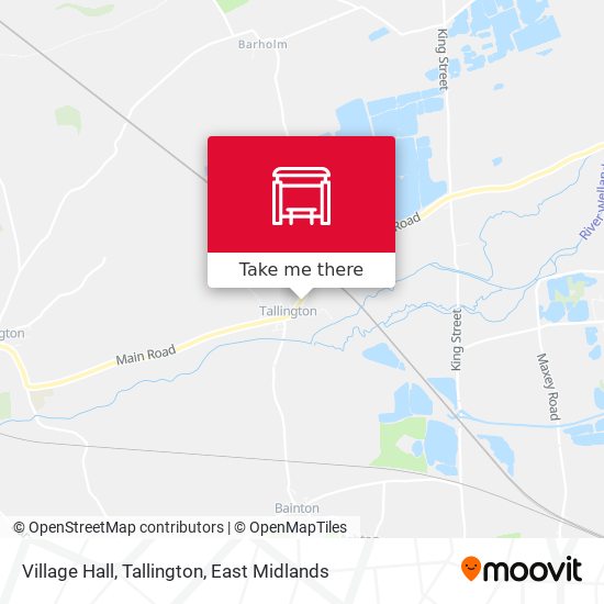 Village Hall, Tallington map