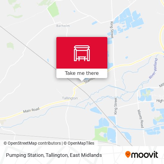 Pumping Station, Tallington map