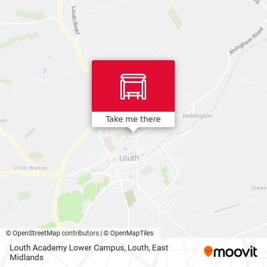 Louth Academy Lower Campus, Louth map