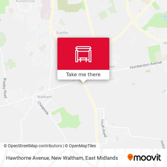 Hawthorne Avenue, New Waltham map