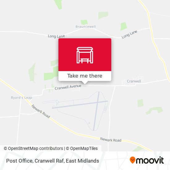 Post Office, Cranwell Raf map