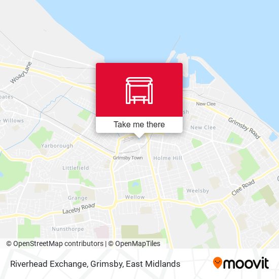 Riverhead Exchange, Grimsby map