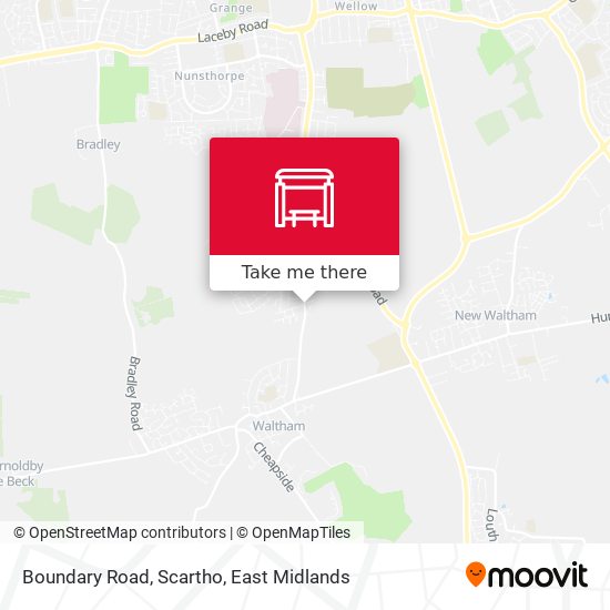 Boundary Road, Scartho map