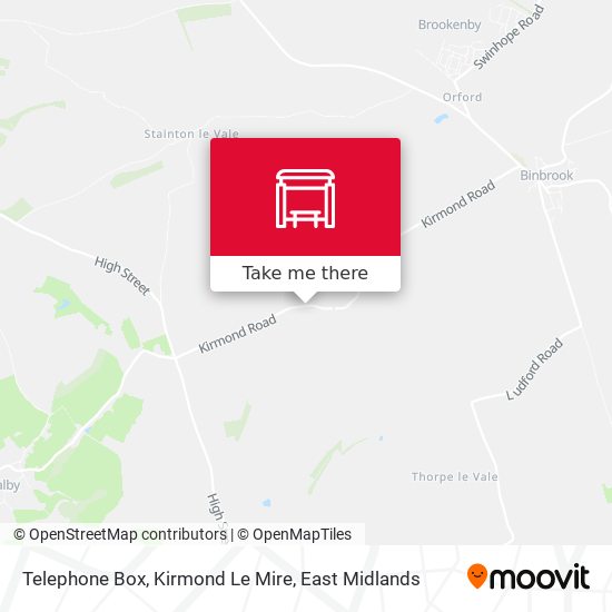 Telephone Box, Kirmond Le Mire map