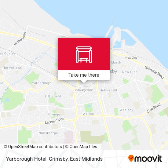 Yarborough Hotel, Grimsby map