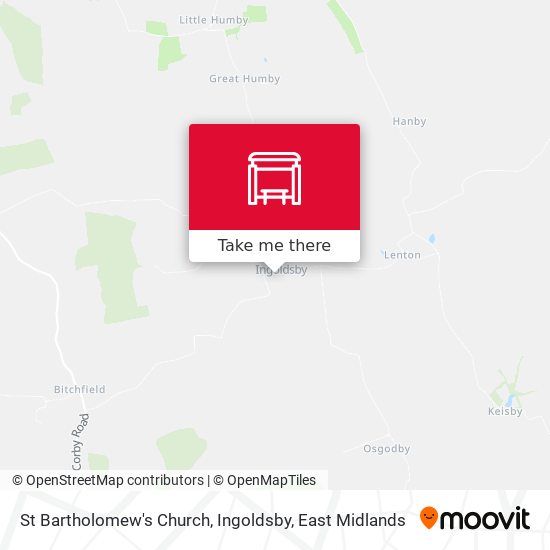 St Bartholomew's Church, Ingoldsby map