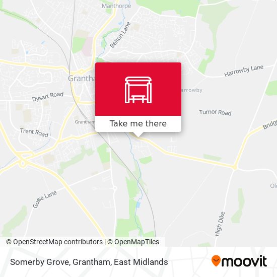 Somerby Grove, Grantham map