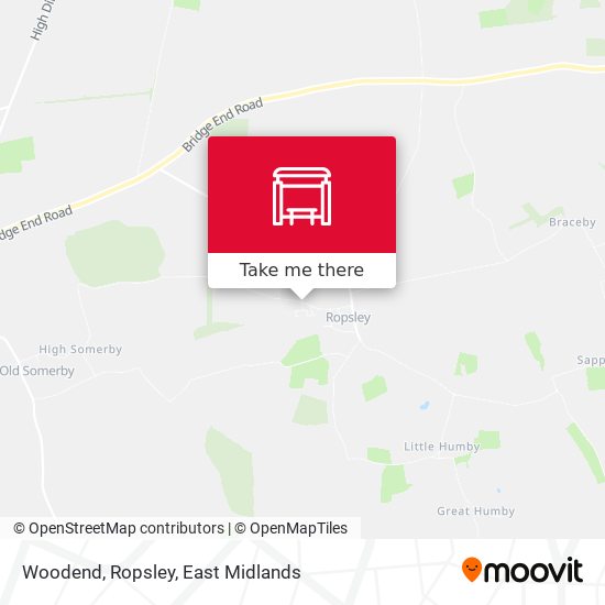 Woodend, Ropsley map