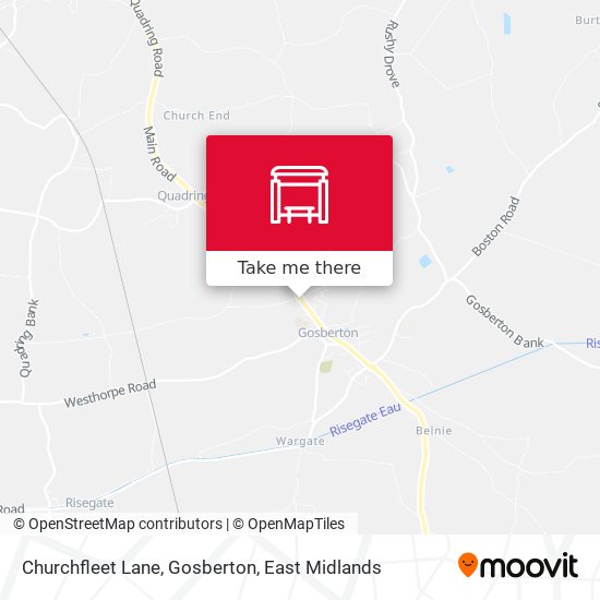 Churchfleet Lane, Gosberton map
