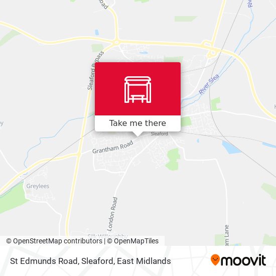 St Edmunds Road, Sleaford map
