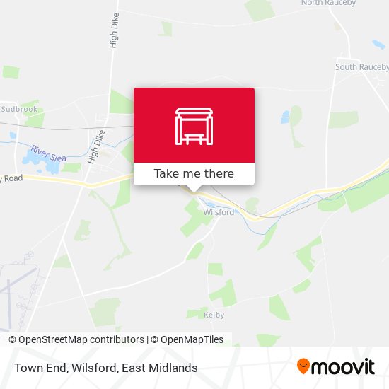 Town End, Wilsford map