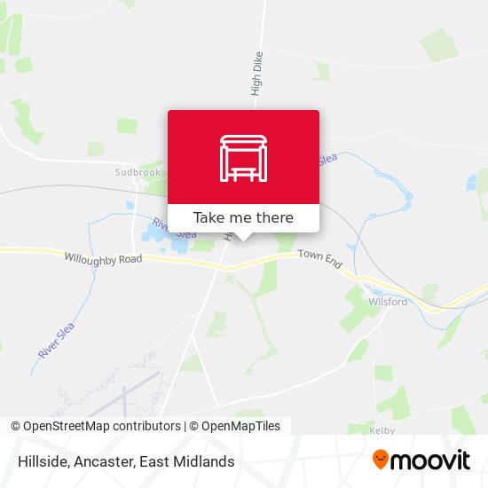 Hillside, Ancaster map