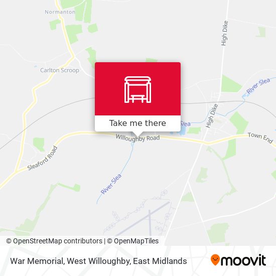 War Memorial, West Willoughby map