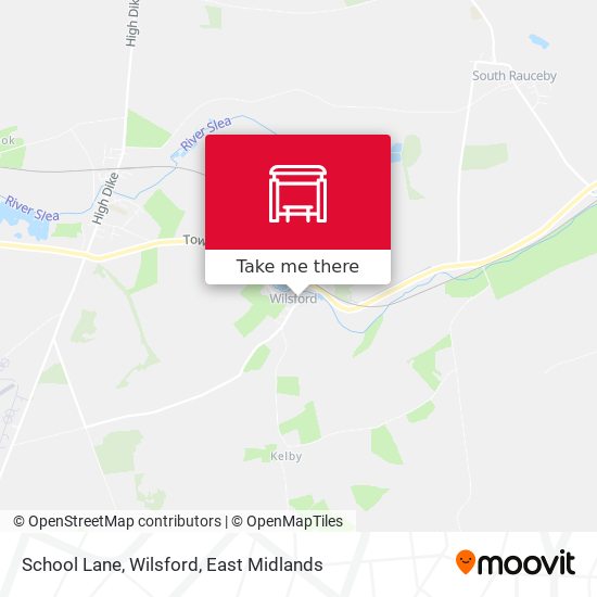 School Lane, Wilsford map