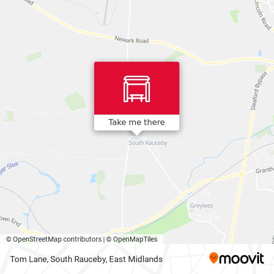 Tom Lane, South Rauceby map