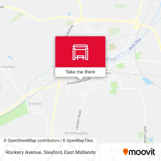 Rookery Avenue, Sleaford map