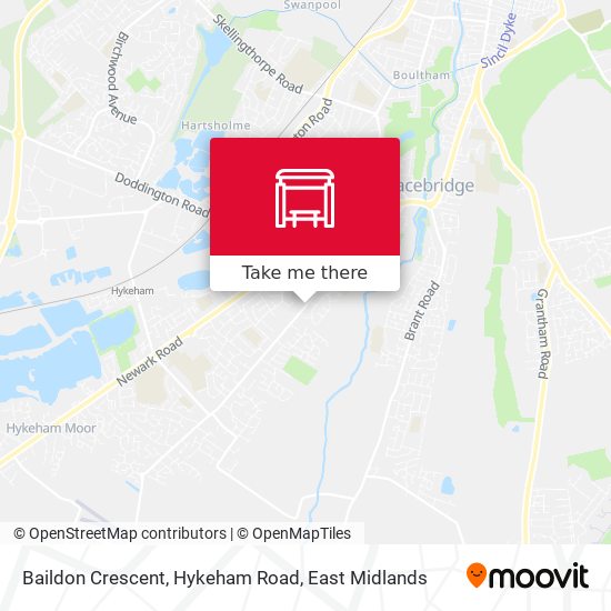Baildon Crescent, Hykeham Road map