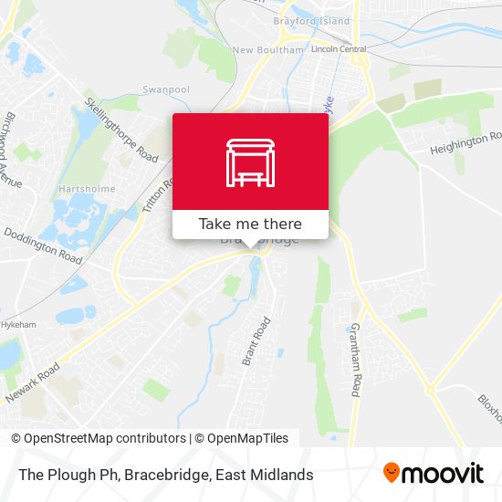 The Plough Ph, Bracebridge map