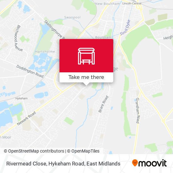 Rivermead Close, Hykeham Road map