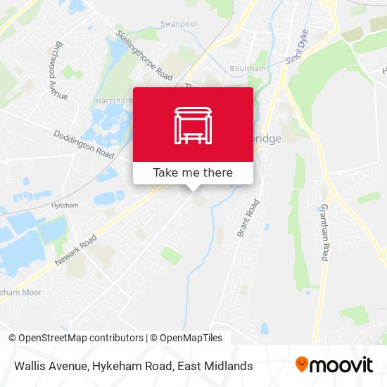 Wallis Avenue, Hykeham Road map