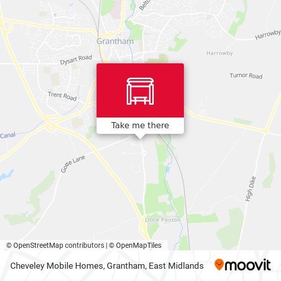 Cheveley Mobile Homes, Grantham map